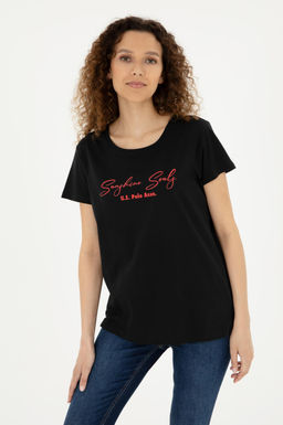 U. S. Polo Assn / Женская черная футболка - U.s. polo assn фото 10