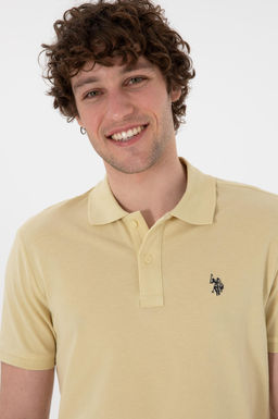 Erkek Slim Fit Polo Yaka A__k Haki Basic Ti__rt Sepette S_rpriz _ndirim - U.s. polo assn фото 2