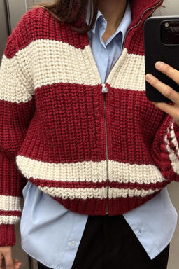 STRIPED KNIT CARDIGAN - Zara фото 2