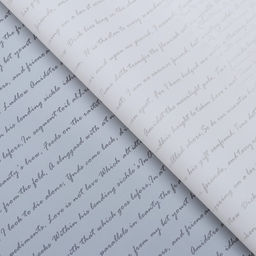 Цена за 20 шт. Пленка для цветов «Послание», белый, матовая, 58 см × 58 см