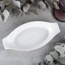 Форма для запекания фарфоровая Wilmax, 200 мл, 20×10 см, цвет белый