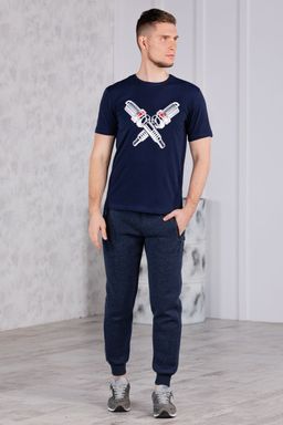 Брюки спортивные 
 3.MA004B-синий