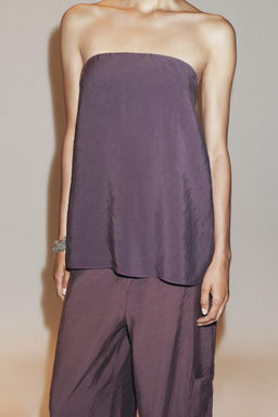 FLOWING BANDEAU TOP - Zara фото 3