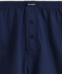 ATLANTIC 2MBX-079 Трусы боксеры Small Print - набор 2 шт. кобальт + темно-голубой  фото 5