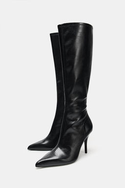 FITTED HIGH-HEEL BOOTS - Zara фото 5