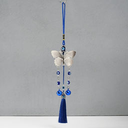 Подвеска от сглаза металл Бабочка с колокольчиками и кисточкой, 730 см - Simaland фото 3