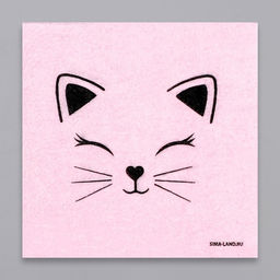 Салфетки бумажные однослойные «Кошечка», 24 × 24 см, в наборе 20 шт.