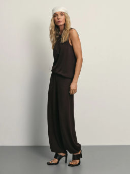 Широкие брюки из фактурной ткани / Zarina  фото 2