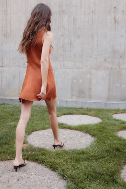 Vestido evas? de sat?n - H&m фото 4