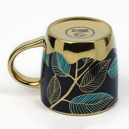 Кружка керамическая «Листья», 300 мл