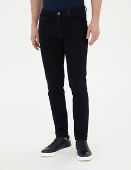 Koyu Lacivert Slim Fit Jean Pantolon