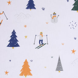 Постельное бельё 1.5-спальное «Этель» Happy skiers, бязь