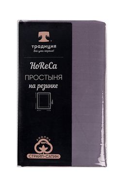 Простыня на резинке HoReCa 180х200х20, страйп-сатин, арт. 4870