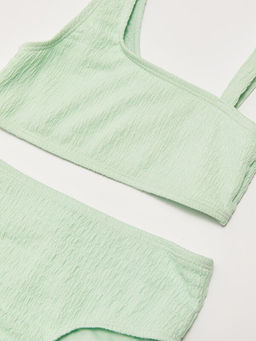 Esnek Kuma? Kendinden Desenli K?z ?ocuk Bikini - Waikiki фото 3