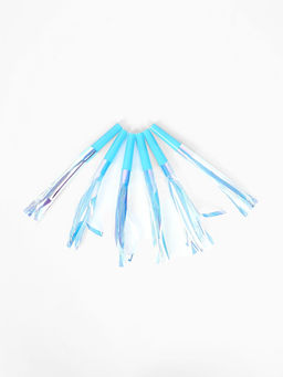 Цена за 3 шт. Карнавальный язычок "Твой день" голубой, набор 5 штук  + 1 в подарок