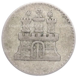 1 шиллинг 1855 года Гамбург