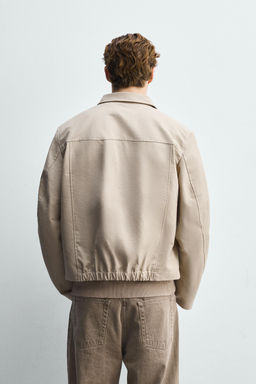 RELAXED FIT ZIP-UP JACKET - Zara фото 3