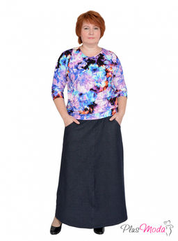 Юбка Модель №242 размеры 50-78 - Plusmoda фото 3