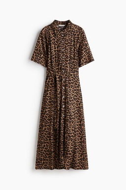 Vestido camisero con cintur?n de anudar