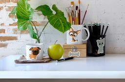 Кристальная (алмазная) мозаика ФРЕЯ ALVN-121 наклейки Щенки 19.5 х 14 см