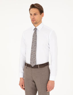 Beyaz Regular Fit Uzun Kollu G_mlek