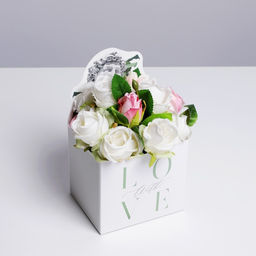 Цена за 2 шт. Коробки для мини букетов «DAVID», 12 × 20 × 10 см