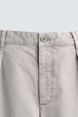 PANTAL?N RELAXED FIT PLIEGUES LIMITED EDITION / Gris perla - Zara фото 8