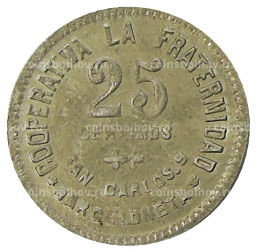 25 сентимо 1923 года Испания Барселона