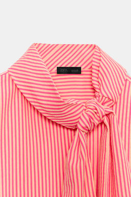 CAMISA RAYAS LAZO / Rosa - Zara фото 9