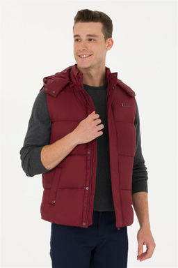 Мужской бордовый жилет Неожиданная скидка в корзине