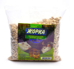 Древесный наполнитель "Чудо гранулы" для мелких грызунов (6мм), 1,5л