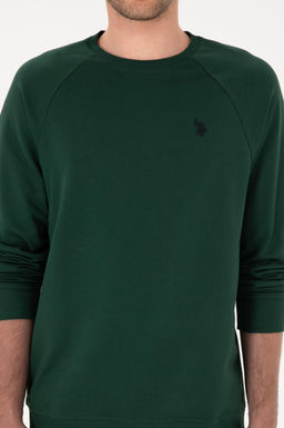 Erkek Koyu Ye_il Basic Sweatshirt Sepette S_rpriz _ndirim - U.s. polo assn фото 6