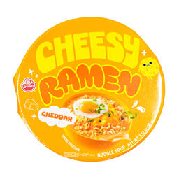 Лапша б/п со вкусом сыра чеддер Чиз Рамен Cheesy Ramen Cheddar Otoki (Ottogi), Корея, 90 г Акция