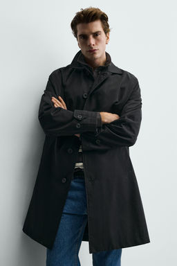 GABARDINA REGULAR FIT WATER REPELLENT / Negro - Zara фото 5