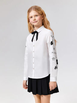 ACOOLA / Блузка детская для девочек Tartlet2 белоснежный  фото 2