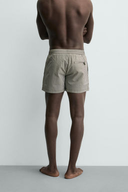 MEDIUM SEERSUCKER SWIMMING TRUNKS - Zara фото 4