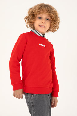 Красная толстовка для мальчика Неожиданная скидка в корзине