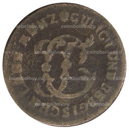 Монета 1/2 стубера 1790 года Германские государства Юлих-Берг