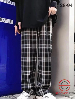 Женские спортивные штаны в клетку