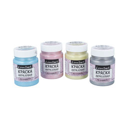 Краска акриловая Love2art для декора перламутровая ACPP-60 60 мл