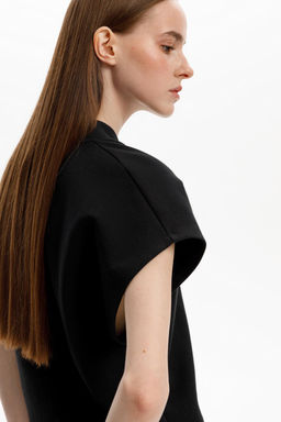 ЕВТ 3295/темный черный жилет жен