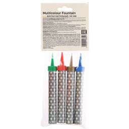 Набор свечей для торта 4 шт 10-12,5 см, Фонтан, поток золотых искр арт. 506-254