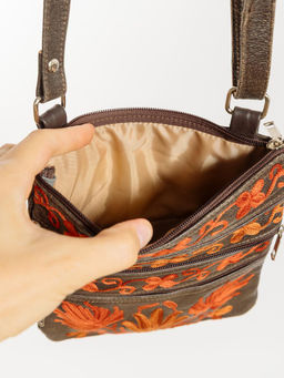 Сумка натуральная кожа через плечо №1114/67 - Ганг фото 6