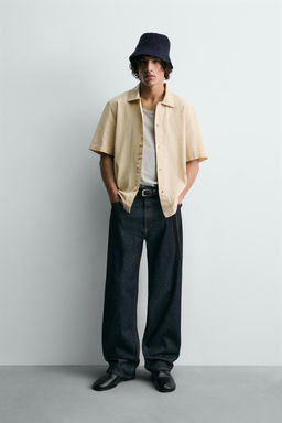 CAMISA ESTRUCTURA LAVADA / Crudo medio