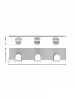 Крючок на липучке 2,5x12x2 серый нержавеющая сталь - Lucky фото 5