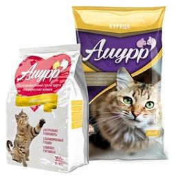 Амурр cухой корм для кошек Курица 10 кг. 4640021012307