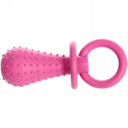 Цена за 6 шт. Игрушка для собаки "Bubble gum-Соска" 9,5см цвет розовый Ultramarine
