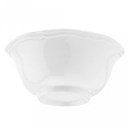 "Совершенство" Салатник фарфоровый 220мл, д11,5х5,1см, белый, рельефный декор, волнистый край (Китай)