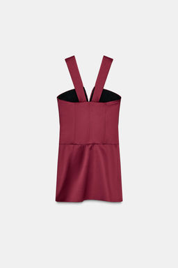 MINI DRESS WITH WAIST DETAIL - Zara фото 10
