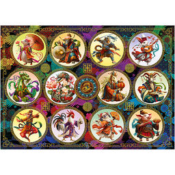 Пазлы 2000 "Китайский гороскоп"